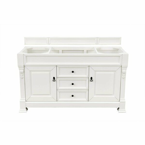 James Martin Vanities Brookfield 60in Single Vanity Cabinet, Bright White 147-V60S-BW